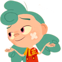 NikkiShrug emote