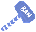 BlurpleBanHammer emote