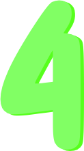 pastelgreen_number_four static emote