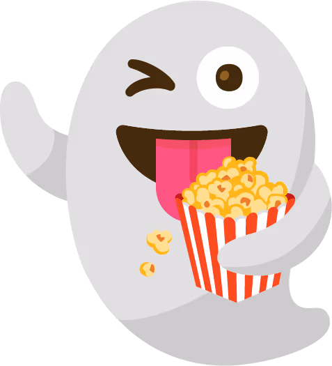 Ghostwithpopcorn emote