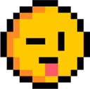 pixelwinktongue emote