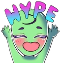 StarAlien_hype emoji