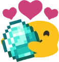 blob_love_diamonds_minecraft emote