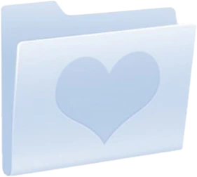 blueheartfolder emote
