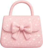 Sparklingpinkbowpurse emote