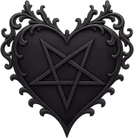 Gothicheartwithapentagram2 emote