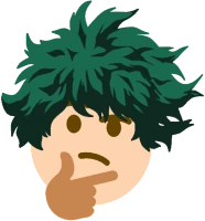 Deku_Thinking sticker