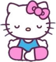 HelloKittyMeditate emoji