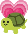 HPinkHeartTurtle emote