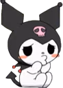 Kuromi_CutePout emote