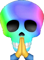 SkullRainbowPray emote
