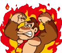 MarioBros_DonkeyKongFire emote