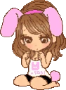 BunnyGirlShy emote