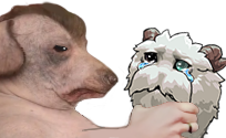 creatureStranglingPoro static emote