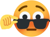 flushed_sunglasses_hand emote