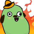 this_is_fine_bean emote