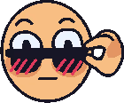 WoahSunglassesBlush emote