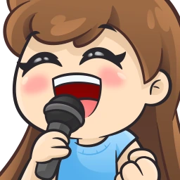 BrunetteGirlSing emote