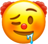 clownwinkdrool emote