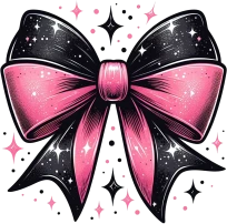 Blackpinkglitterbow emote