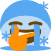 ThinkingFreezeSobHappy emote