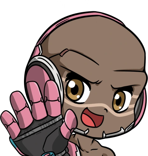 PinkDoomFistWave emote
