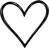 Normalsimpleblackheart emote