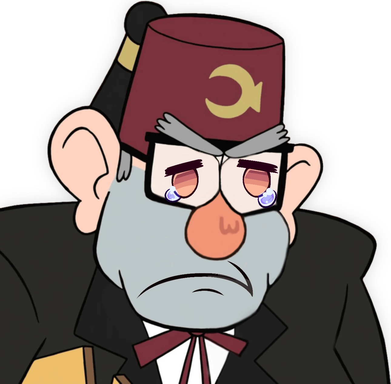GrunkleStan_KawaiiSad emote