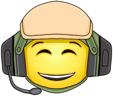 SoldierSlightSmile emote