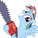 rainbowdash_chainsaw emote