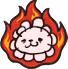 whitepopoburning emote