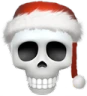 SantaSkull emote