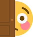 FlushedPeek emote