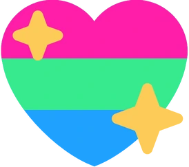 polysexaul_shiny_heart_flag emote