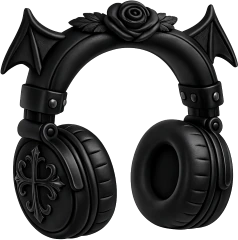 Blackgothicheadphones emote