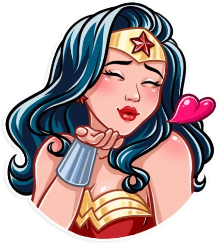 WonderWomanBlowKiss emoji