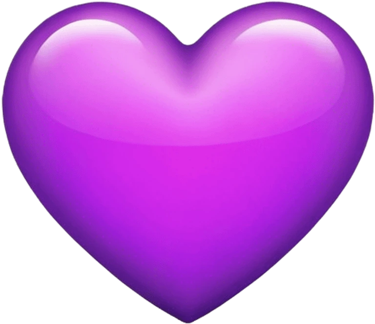 Purpleheart emoji