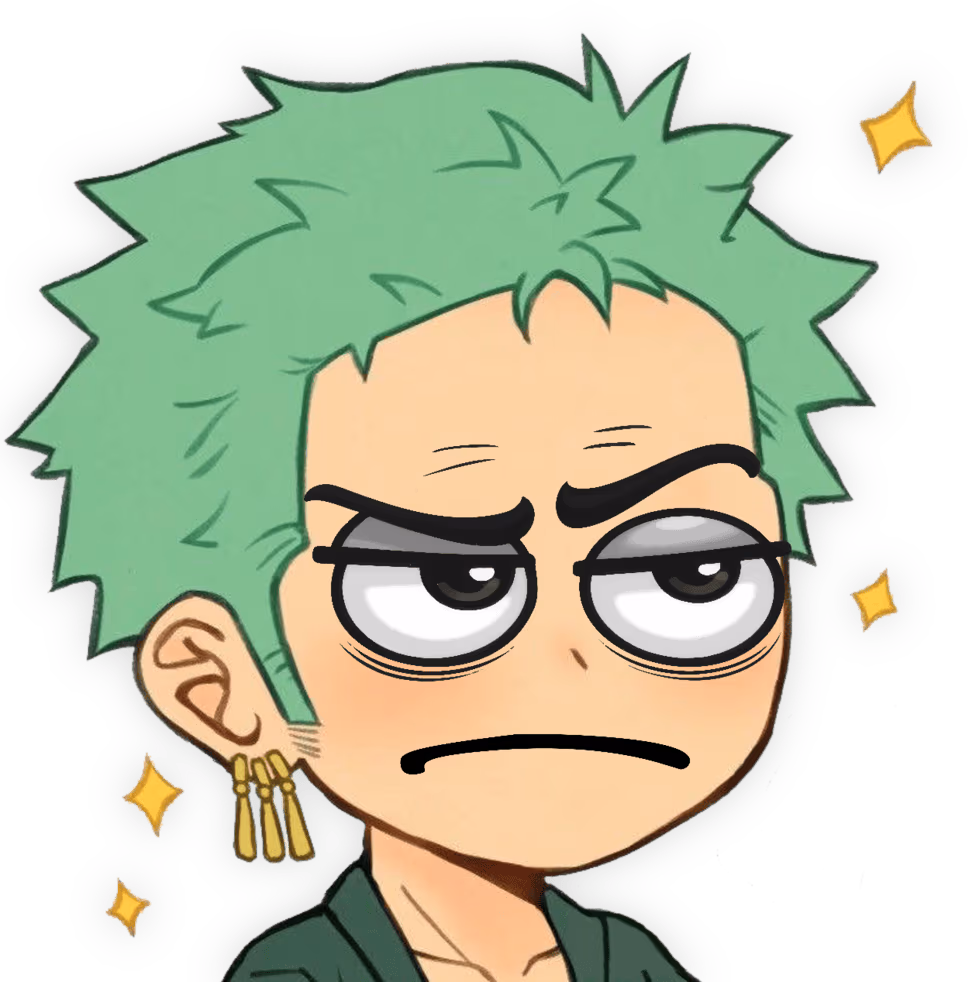 Zoro_Annoyed emote