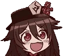 HutaoExcited emote