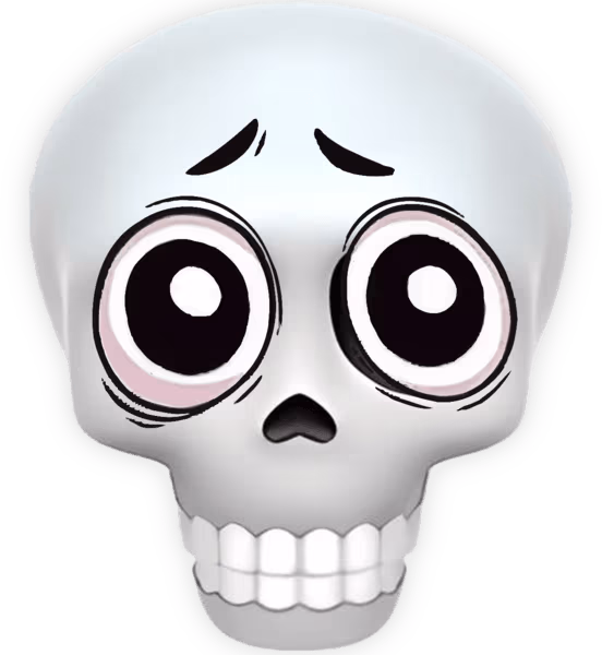 SkullScared emote