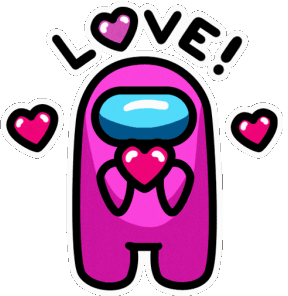AmongUsLove animated emote