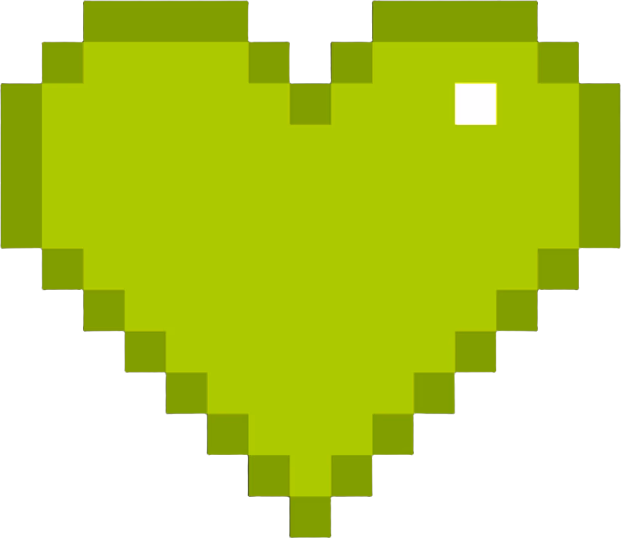 PixelHeartGreen emote
