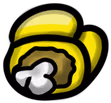 AmongUsDeadYellow emote