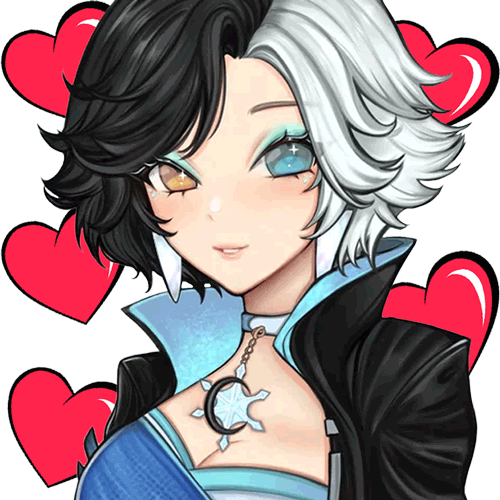 LunaSnowHearts animated emote