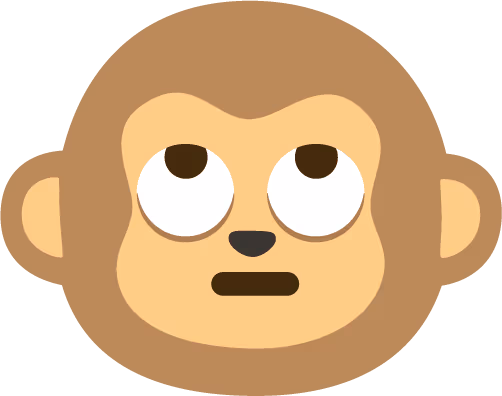 Face_With_Rolling_Eyes_Monkey emote