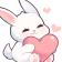bunny_holding_hearts emote