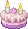 PurpeCakeWithCandles emoji