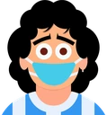 Maradona_Barbijo emoji