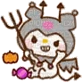 kuromi_devil_halloween emote