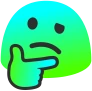 ThinkBlueGreen emote